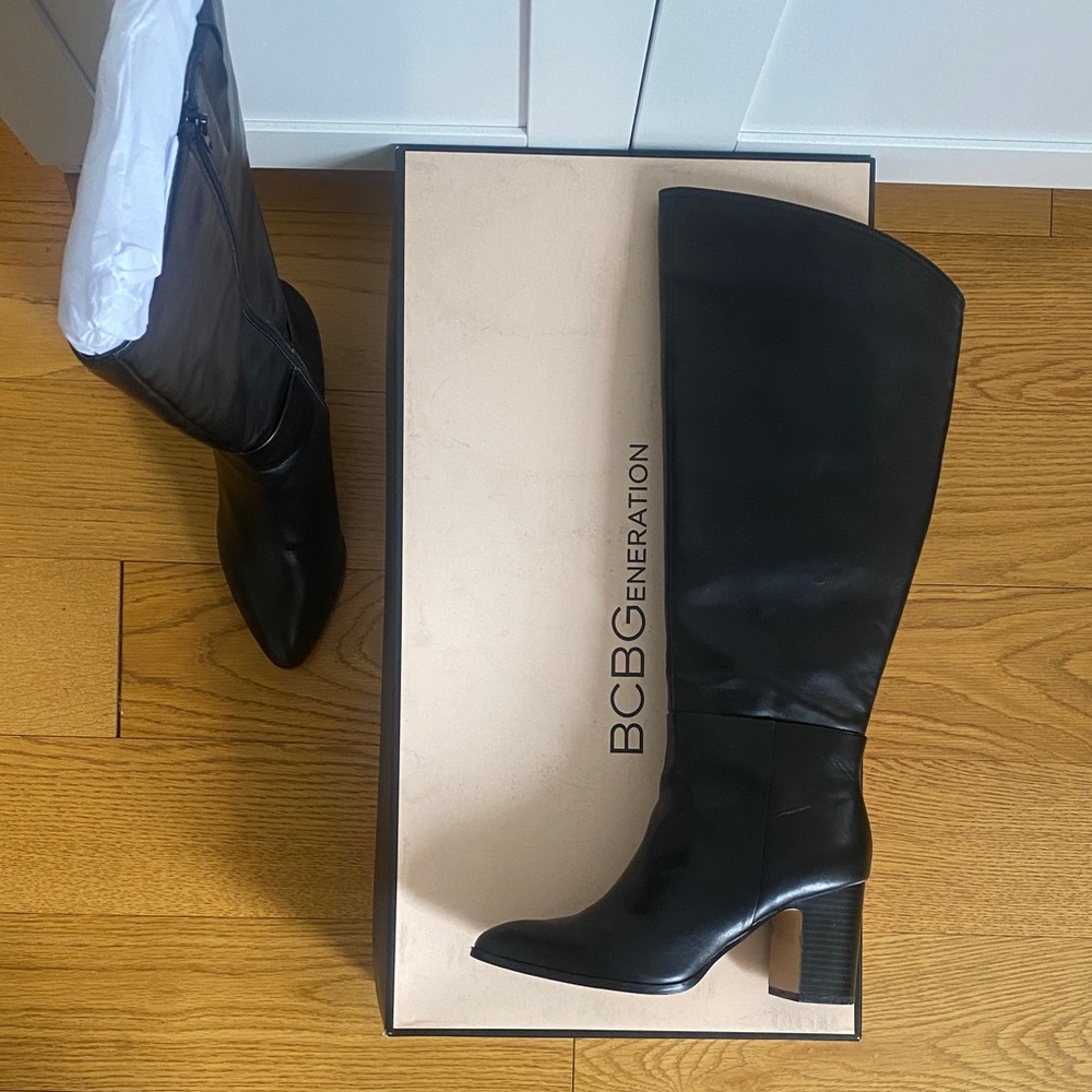 BCBGeneration Sedi Black Block Heeled Boots